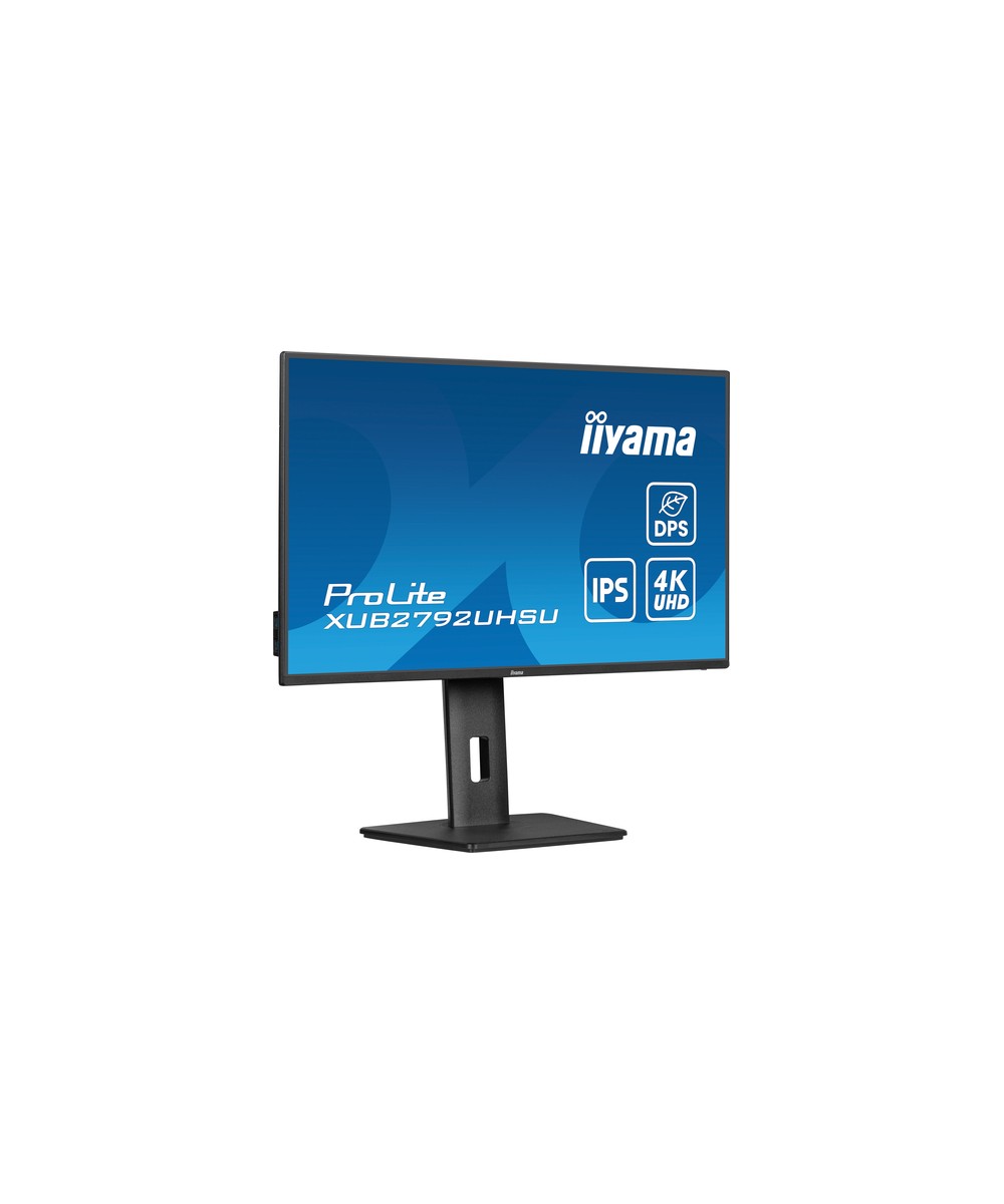 Écran LED - 27" - 3840 x 2160 4K @ 60 Hz - IPS - 350 cd/m² - 1300:1 - 4 ms - HDMI, DisplayPort, USB-C - haut-parleurs - noir mat