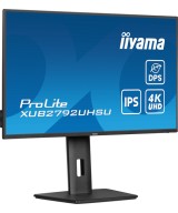 Écran LED - 27" - 3840 x 2160 4K @ 60 Hz - IPS - 350 cd/m² - 1300:1 - 4 ms - HDMI, DisplayPort, USB-C - haut-parleurs - noir mat