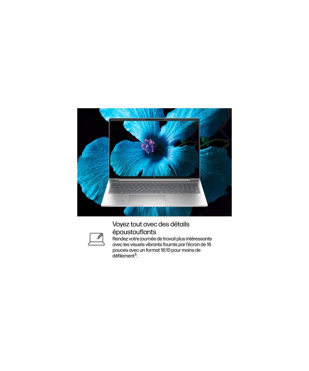HP PC portable Intel Core 5 120U / jusqu'à 5 GHz D96QDAT#ABF