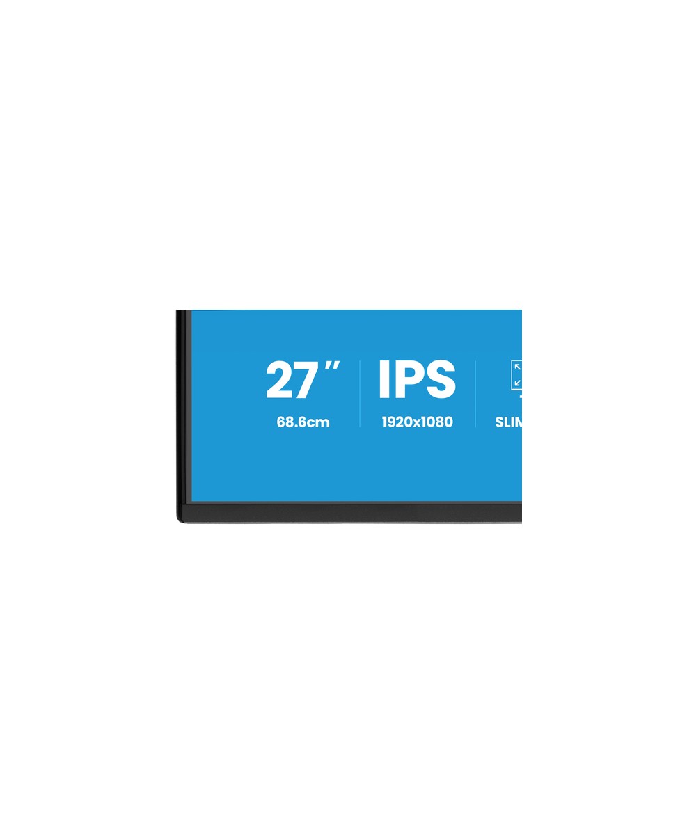 Écran LED - 27" - 1920 x 1080 Full HD (1080p) @ 120 Hz - IPS - 300 cd/m² - 1500:1 - 3 ms - HDMI, DisplayPort - haut-parleurs - n