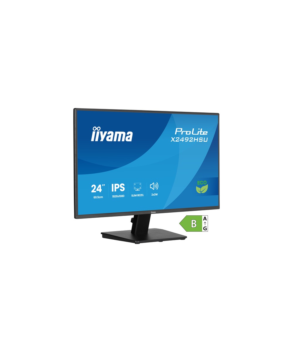 Écran LED - 24" - 1920 x 1080 Full HD (1080p) @ 120 Hz - IPS - 300 cd/m² - 1500:1 - 3 ms - HDMI, DisplayPort - haut-parleurs - n