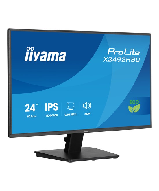 Écran LED - 24" - 1920 x 1080 Full HD (1080p) @ 120 Hz - IPS - 300 cd/m² - 1500:1 - 3 ms - HDMI, DisplayPort - haut-parleurs - n