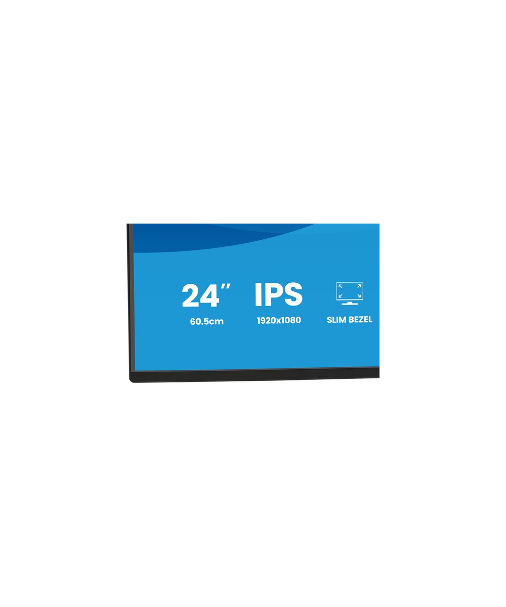 Écran LED - 24" - 1920 x 1080 Full HD (1080p) @ 120 Hz - IPS - 300 cd/m² - 1500:1 - 3 ms - HDMI, DisplayPort - haut-parleurs - n