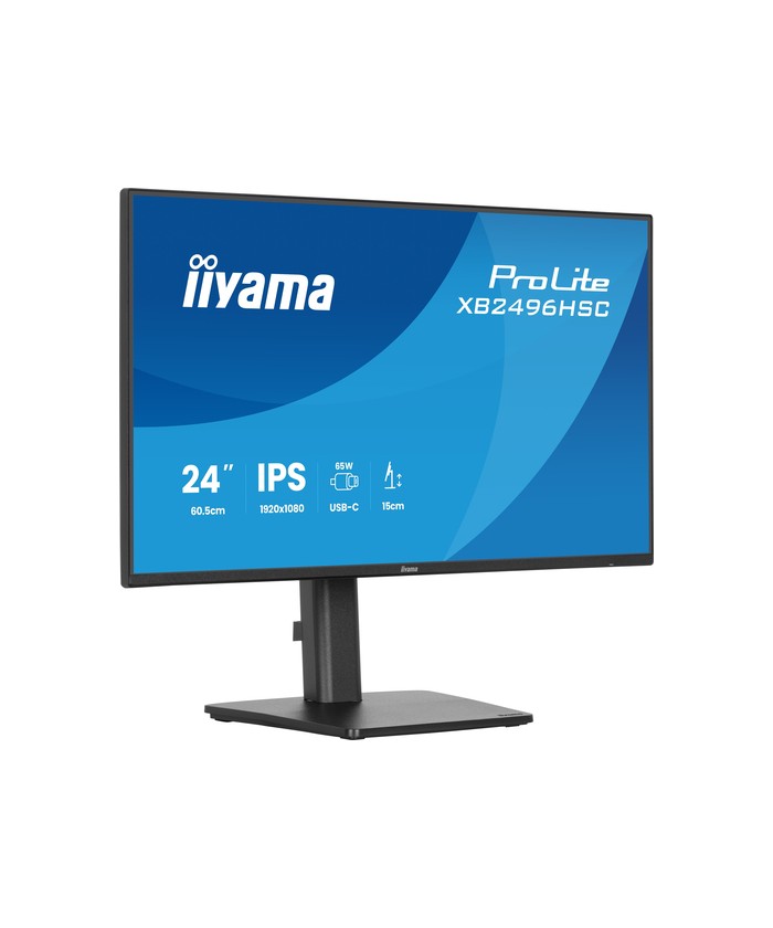 Écran LED - 24" (23.8" visualisable) - 1920 x 1080 Full HD (1080p) @ 144 Hz - IPS - 300 cd/m² - 1500:1 - 3 ms - HDMI, USB-C - ha