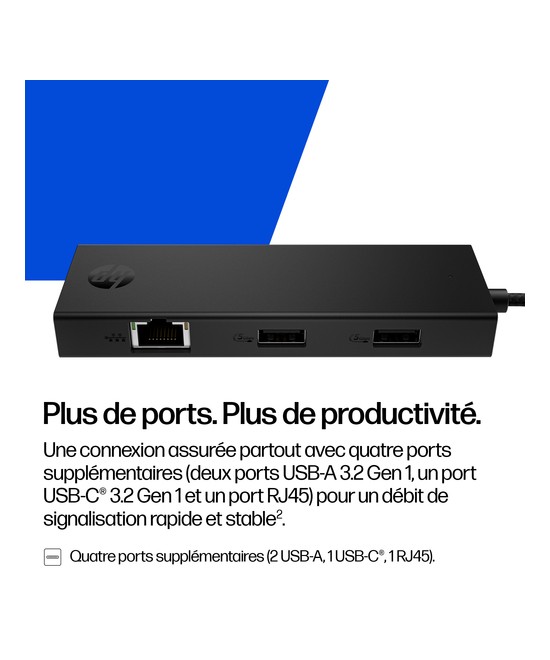 HP Concentrateur USB-C Portable HP B8SU8UT