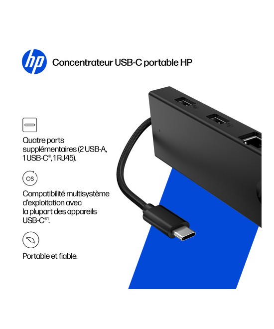 HP Concentrateur USB-C Portable HP B8SU8UT