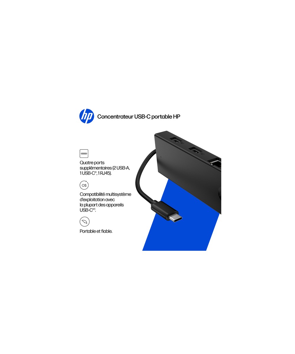 HP Concentrateur USB-C Portable HP B8SU8UT