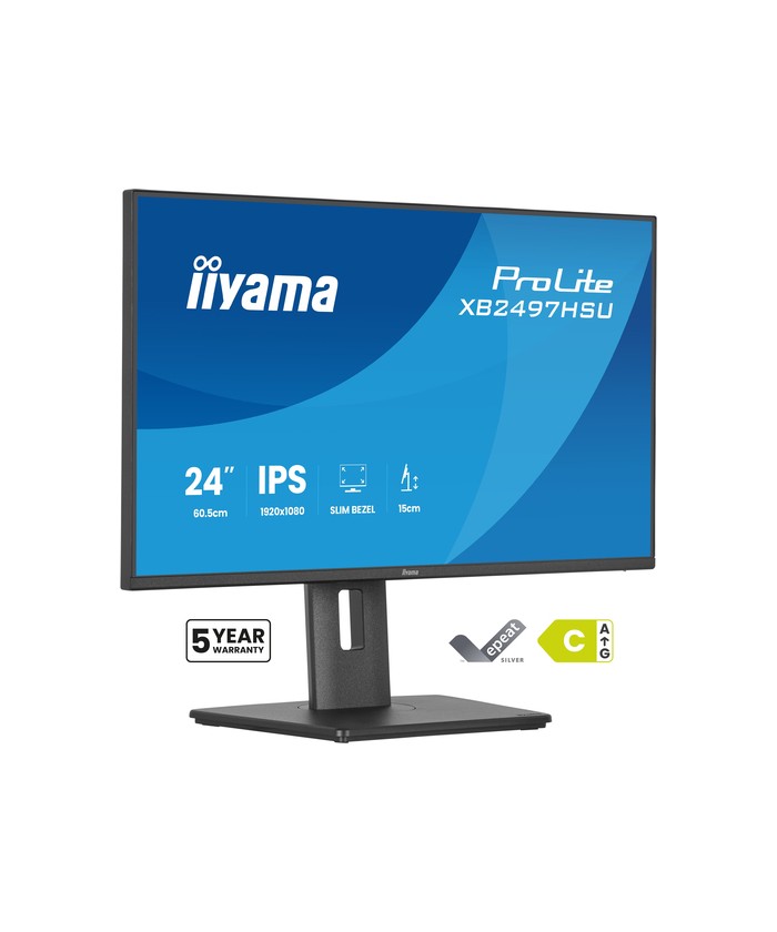 Écran LED - 24" (23.8" visualisable) - 1920 x 1080 Full HD (1080p) @ 120 Hz - IPS - 350 cd/m² - 1500:1 - 4 ms - HDMI, DisplayPor