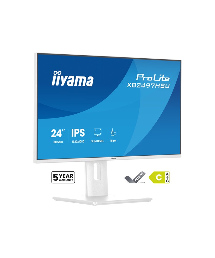 Écran LED - 24" (23.8" visualisable) - 1920 x 1080 Full HD (1080p) @ 120 Hz - IPS - 350 cd/m² - 1500:1 - 4 ms - HDMI, DisplayPor