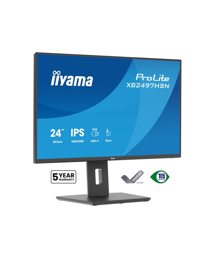 Écran LED - 24" (23.8" visualisable) - 1920 x 1080 Full HD (1080p) @ 100 Hz - IPS - 350 cd/m² - 1500:1 - 1 ms - 2xHDMI, 2xDispla