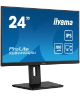 Écran LED - 24" - 2560 x 1440 WQHD @ 100 Hz - IPS - 300 cd/m² - 1000:1 - 0.5 ms - HDMI, DisplayPort - haut-parleurs - noir, mat