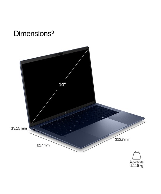 HP PC portable AMD Ryzen AI 7 PRO 450 / jusqu'à 5.1 GHz DM8Y4ET#ABF