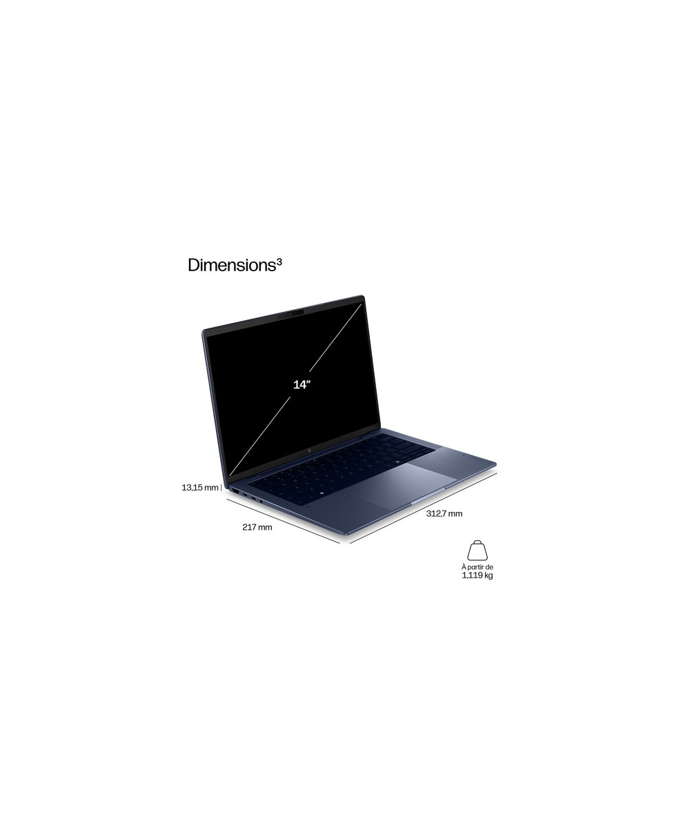 HP PC portable AMD Ryzen AI 7 PRO 450 / jusqu'à 5.1 GHz DM8Y4ET#ABF