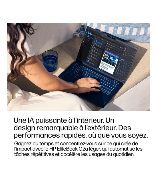 HP PC portable AMD Ryzen AI 7 PRO 450 / jusqu'à 5.1 GHz DM8Y4ET#ABF