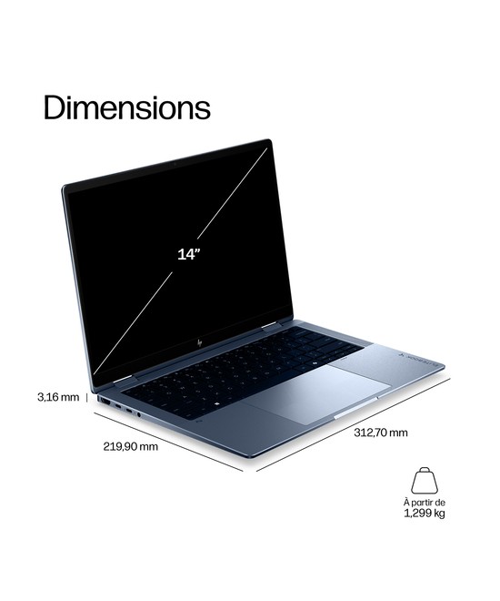 HP PC portable Intel Core Ultra 7 356H / jusqu'à 4.7 GHz DM8Z1ET#ABF