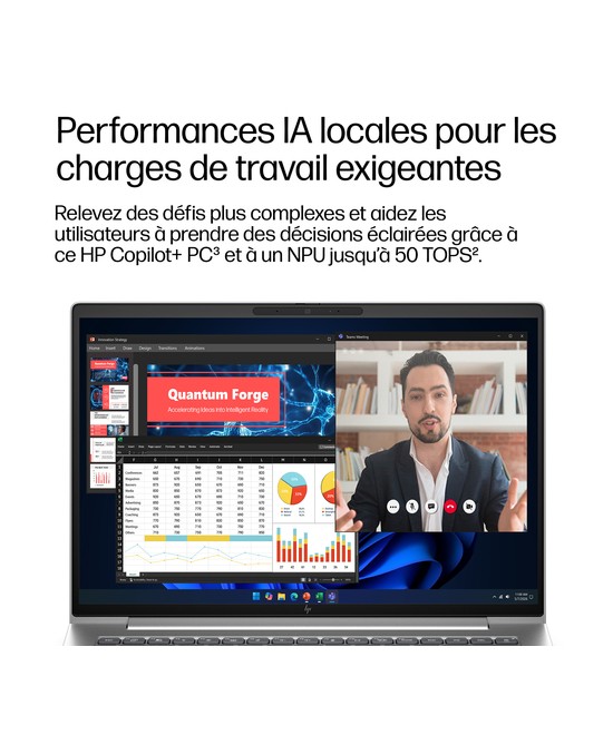 HP PC portable AMD Ryzen AI 5 430 / jusqu'à 4.5 GHz E0FC0ET#ABF