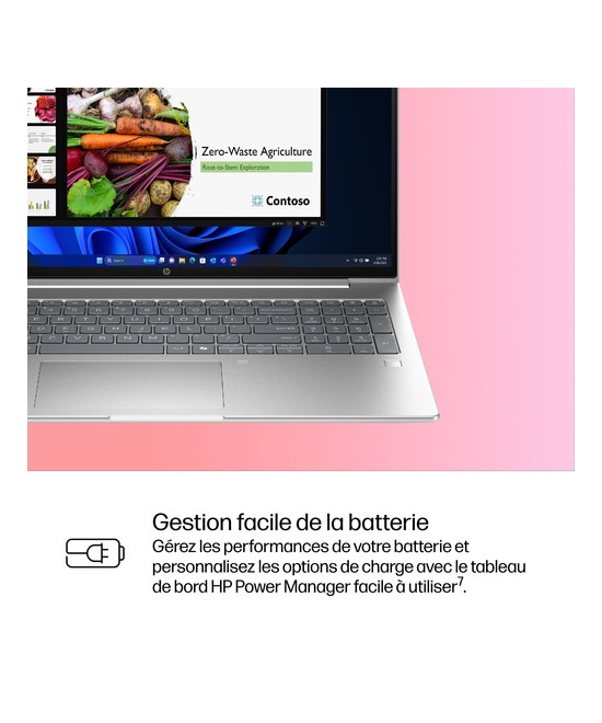 HP PC portable Intel Core 5 120U / jusqu'à 5 GHz DD7X4AT#ABF