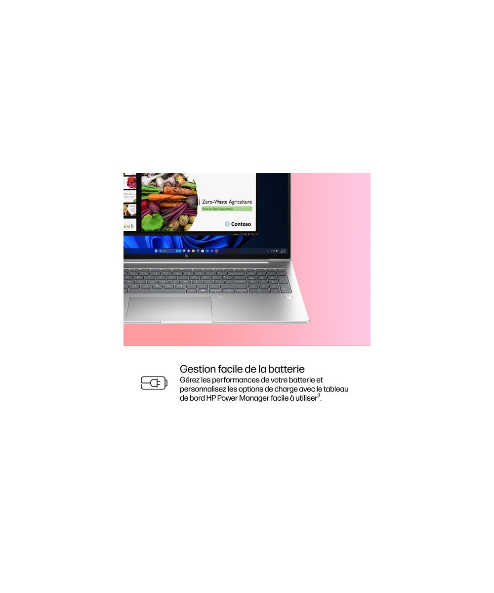 HP PC portable Intel Core 5 120U / jusqu'à 5 GHz DD7X4AT#ABF