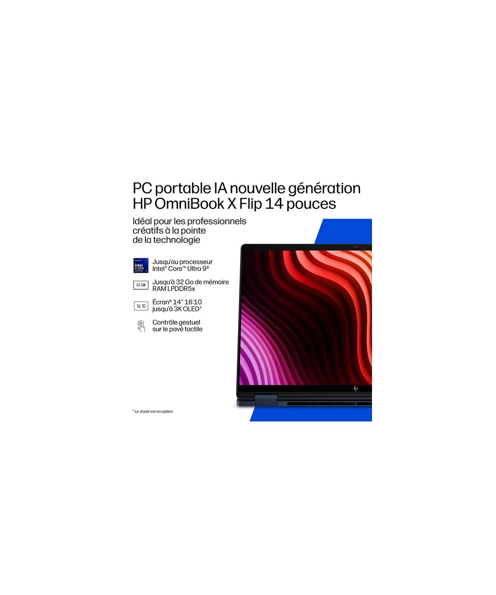 HP PC portable Intel Core Ultra 5 325 / jusqu'à 4.5 GHz E0AS4EA#ABF