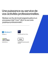 HP Station de travail portable Intel Core Ultra 7 356H / jusqu'à 4.7 GHz DW8D3ET#ABF
