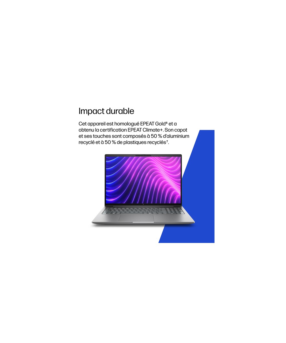 HP Station de travail portable Intel Core Ultra 7 356H / jusqu'à 4.7 GHz DW8D3ET#ABF