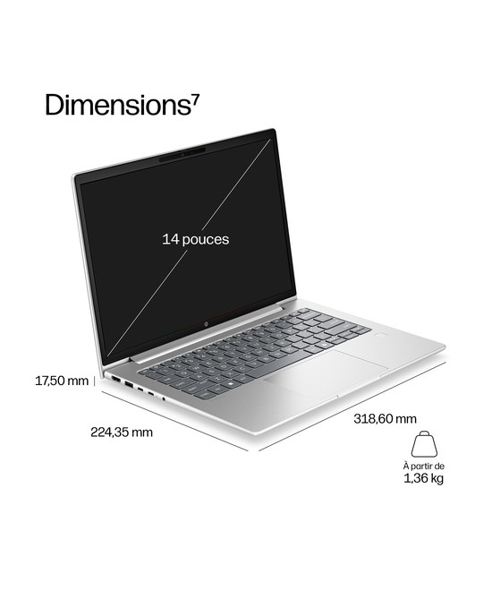 HP PC portable Intel Core 5 315 / jusqu'à 4.4 GHz DX5X7AT#ABF