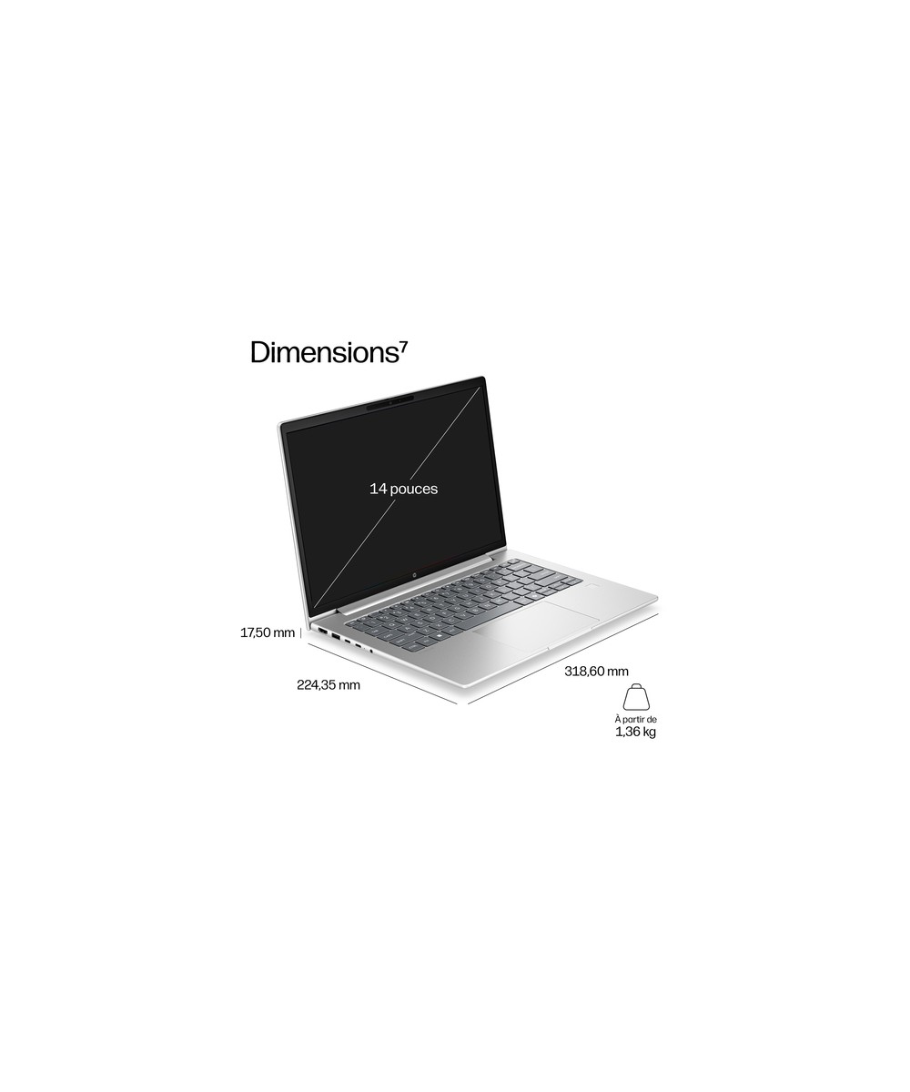 HP PC portable Intel Core 5 315 / jusqu'à 4.4 GHz DX5X7AT#ABF