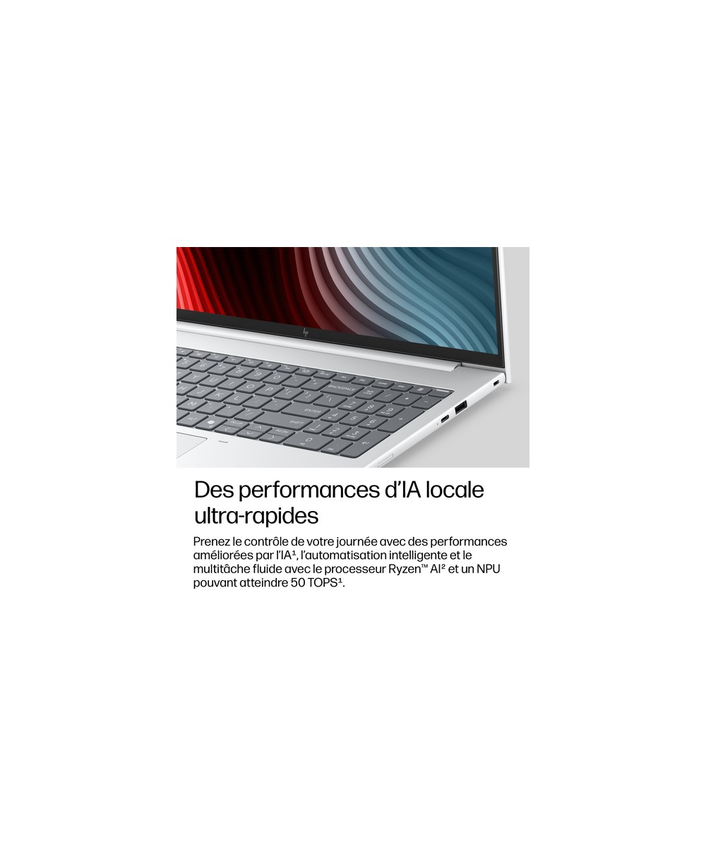 HP PC portable AMD Ryzen AI 5 435 / jusqu'à 4.5 GHz E0EW7ET#ABF