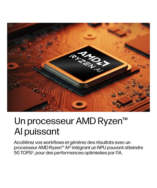 HP PC portable AMD Ryzen AI 5 435 / jusqu'à 4.5 GHz E0EW7ET#ABF