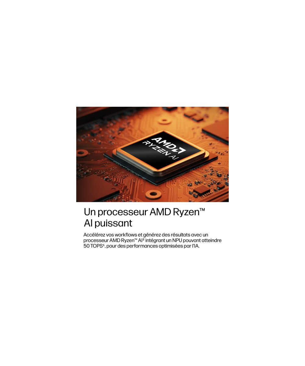 HP PC portable AMD Ryzen AI 5 435 / jusqu'à 4.5 GHz E0EW7ET#ABF