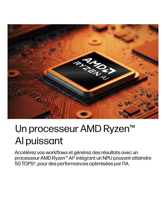 HP PC portable AMD Ryzen AI 5 435 / jusqu'à 4.5 GHz E0EW5ET#ABF