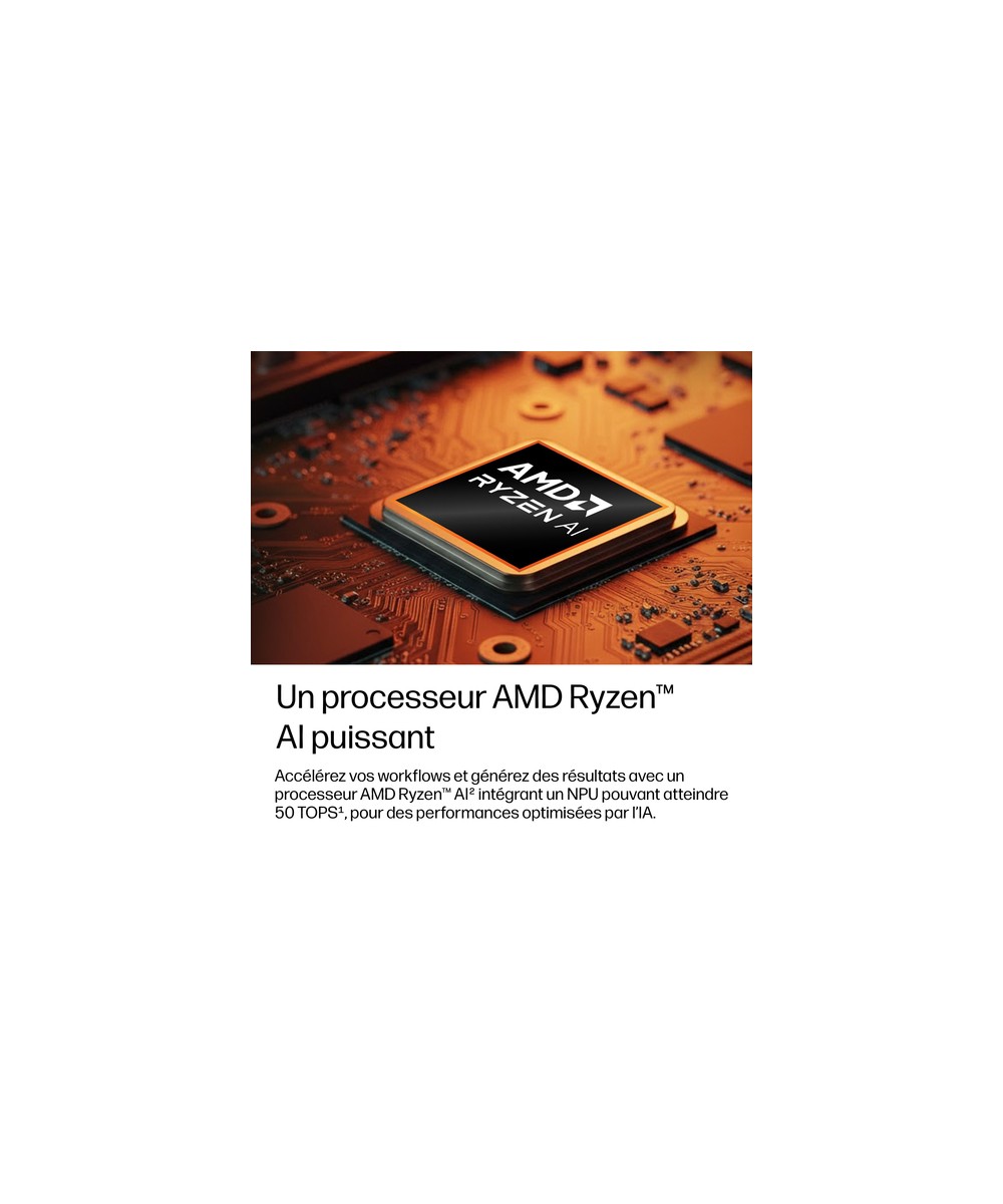 HP PC portable AMD Ryzen AI 5 435 / jusqu'à 4.5 GHz E0EW5ET#ABF
