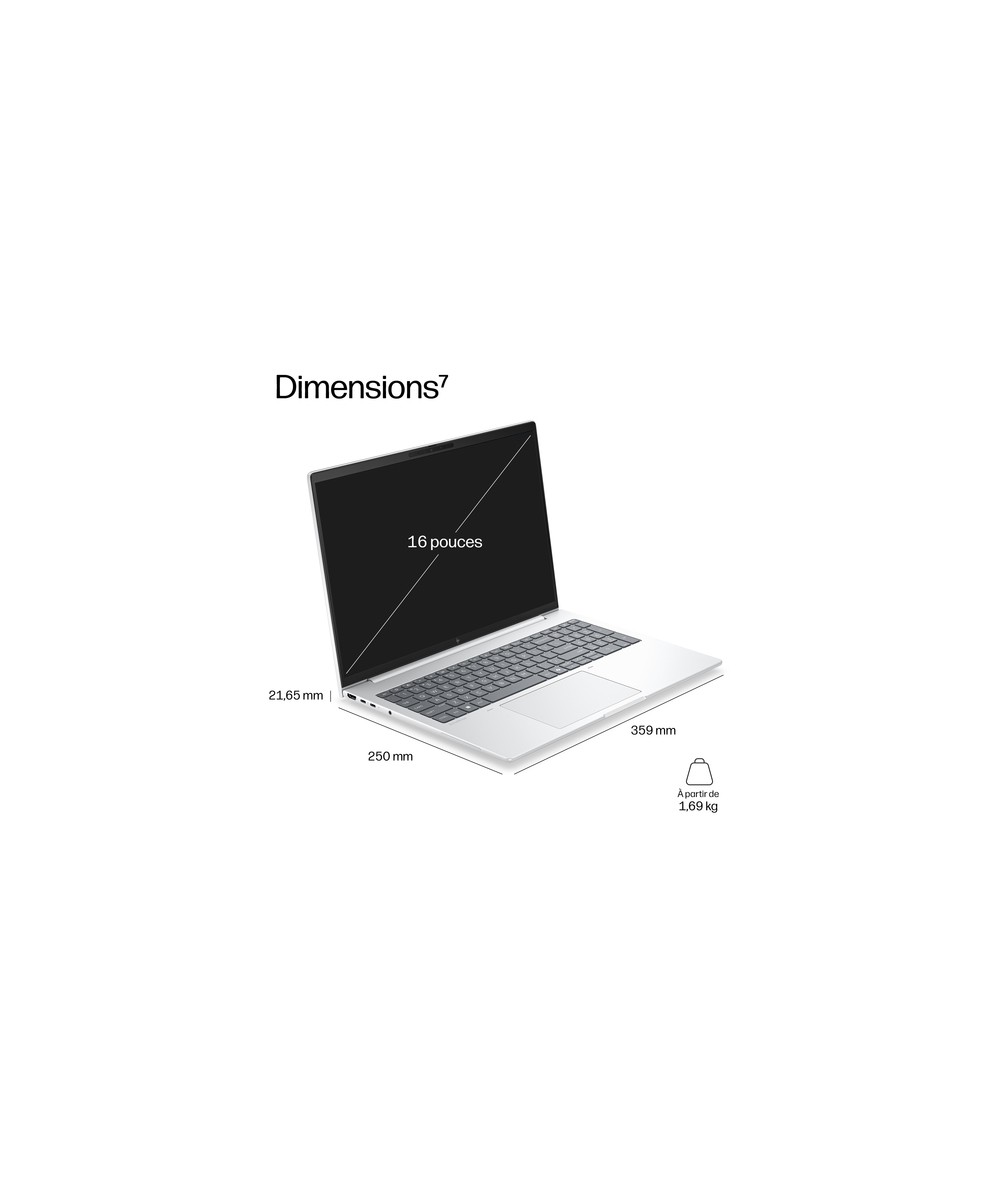 HP PC portable Intel Core Ultra 7 355 / jusqu'à 4.7 GHz E0EW6ET#ABF