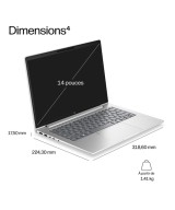 HP PC portable AMD Ryzen 5 220 / jusqu'à 4.9 GHz E0EX3ET#ABF