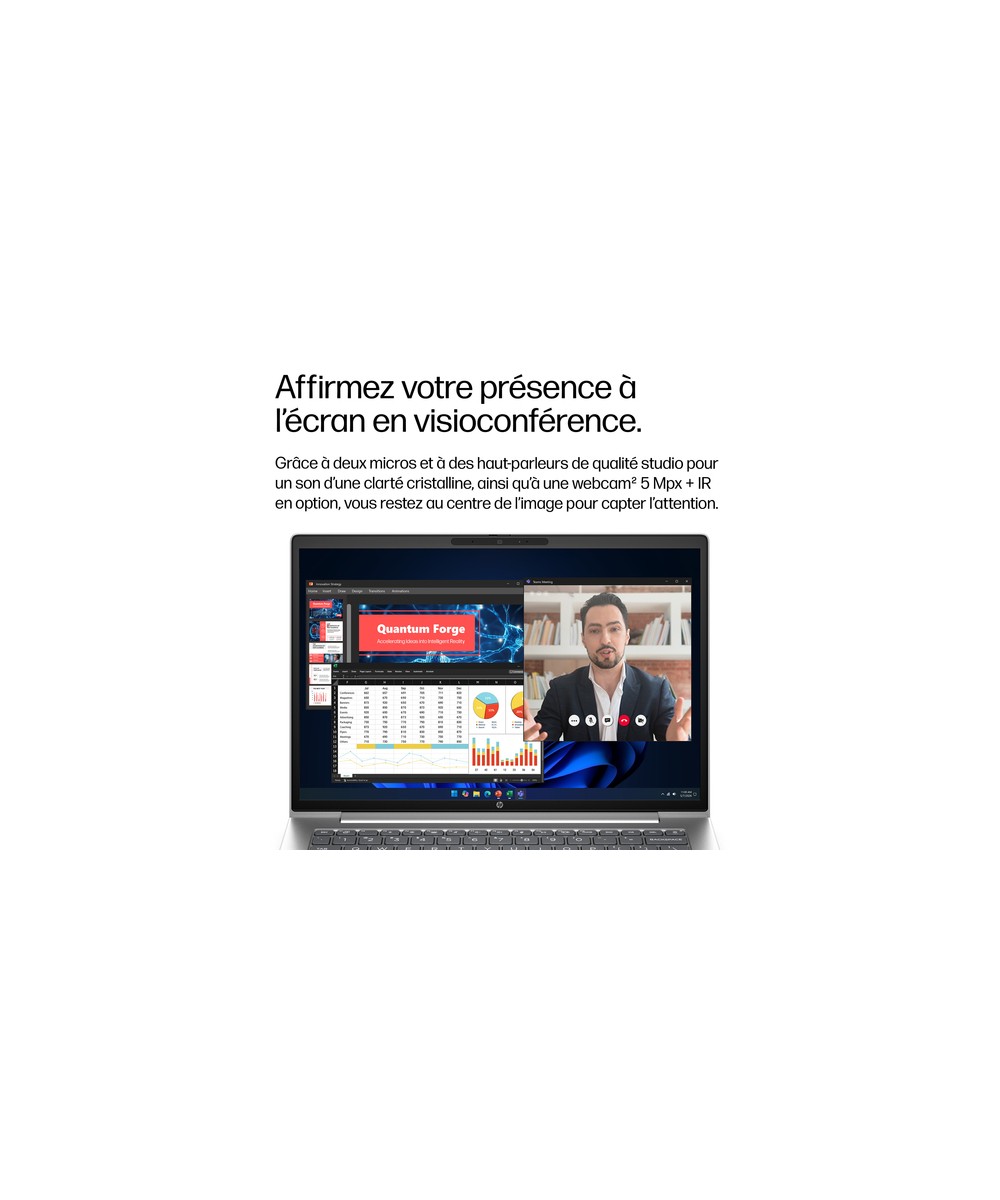 HP PC portable AMD Ryzen 5 220 / jusqu'à 4.9 GHz E0EX3ET#ABF